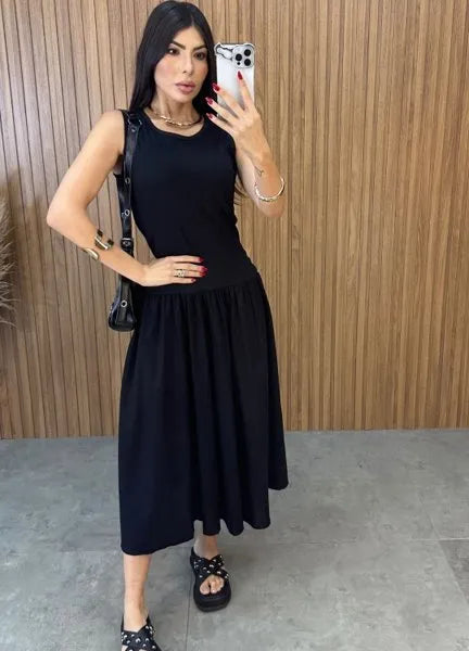 Vestido Veneza - Preto