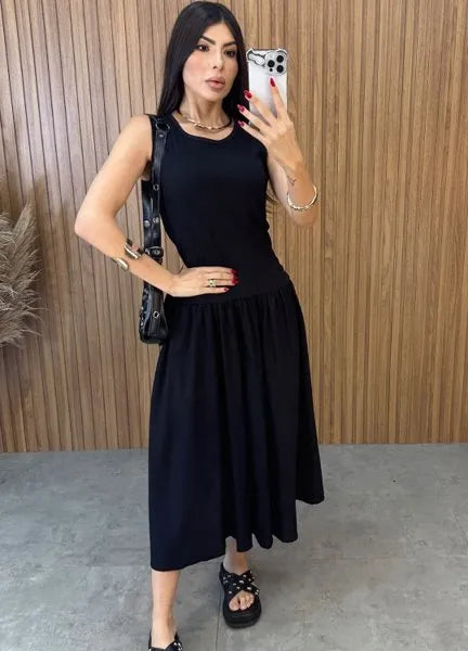 Vestido Veneza - Preto