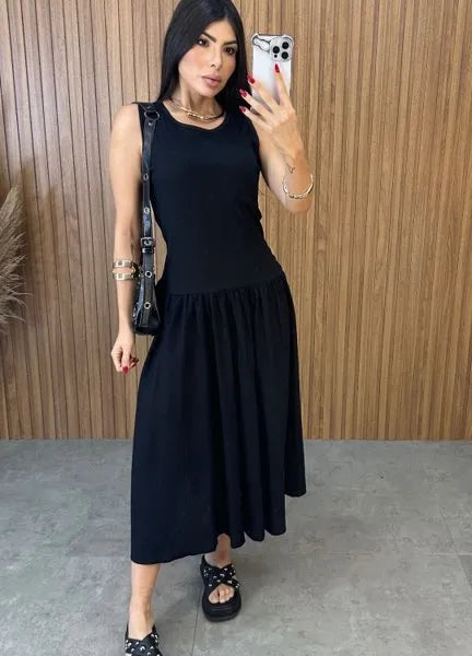 Vestido Veneza - Preto