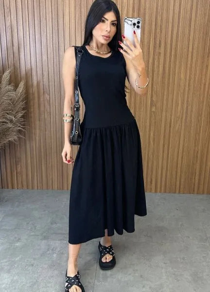 Vestido Veneza - Preto